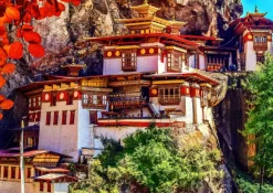Bluebird Puzzle - Taktsang, Bhutan - 500 Piece Jigsaw Puzzle Clearance