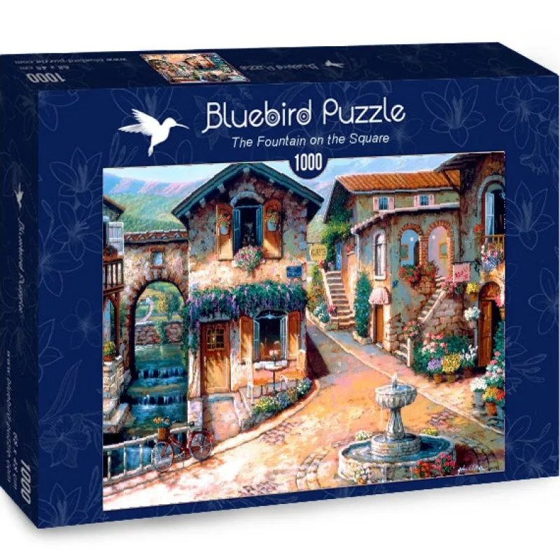 Bluebird Puzzle - The Fountain on the Square - 1000 Piece Jigsaw Puzzle Discount