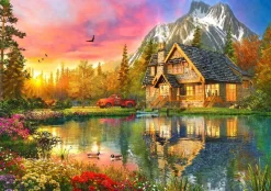Bluebird Puzzle - The Mountain Cabin - 1000 Piece Jigsaw Puzzle Discount