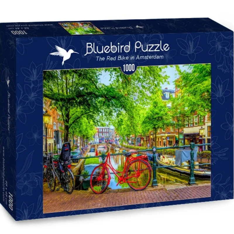 Bluebird Puzzle - The Red Bike in Amsterdam - 1000 Piece Jigsaw Puzzle Sale