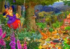 Bluebird Puzzle - The Witch Picnic - 1500 Piece Jigsaw Puzzle New