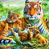 Bluebird Puzzle 70137 Tiger And Cubs 1500 Piece Jigsaw Puzzle Clearance