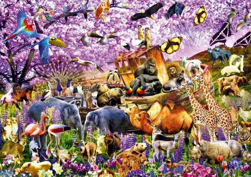 Bluebird Puzzle - Two By Two at Noah's Ark - 1000 Piece Jigsaw Puzzle Fashion