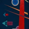 Art by Bluebird Bluebird Puzzle - Vassily Kandinsky - Powerful Red, 1928 - 1000 Piece Jigsaw Puzzle Fashion