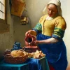 Art by Bluebird Bluebird Puzzle - Vermeer- The Milkmaid, 1658 - 1000 Piece Jigsaw Puzzle Online