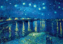 Art by Bluebird Bluebird Puzzle - Vincent Van Gogh - Starry Night over the Rhône, 1888 - 1000 Piece Jigsaw Puzzle Fashion