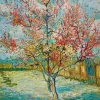 Art by Bluebird Bluebird Puzzle - Vincent Van Gogh - Pink Peach Trees (Souvenir de Mauve), 1888 - 1000 Piece Jigsaw Puzzle Online