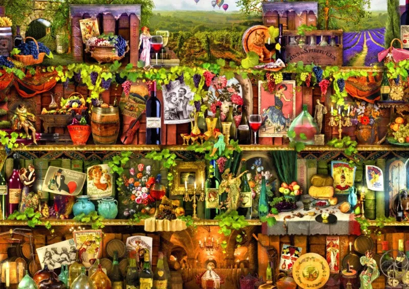 Bluebird Puzzle - Wine Shelf - 2000 Piece Jigsaw Puzzle Best