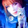 Bluebird Puzzle 70133 Wolf Girl 1000 Piece Puzzle Outlet