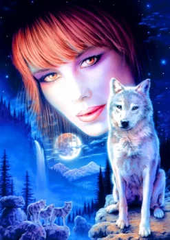 Bluebird Puzzle 70133 Wolf Girl 1000 Piece Puzzle Outlet