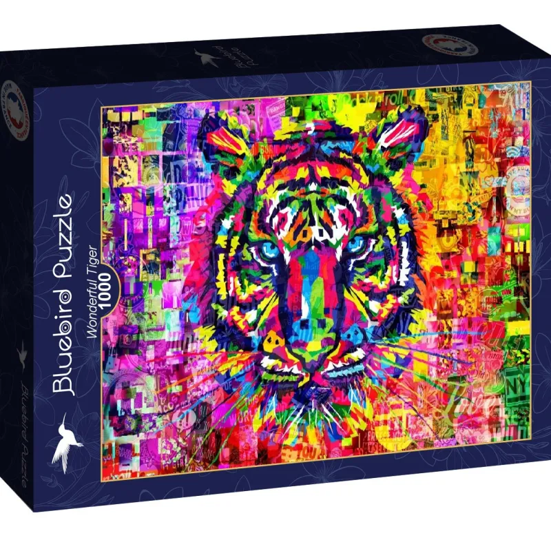 Bluebird Puzzle - Wonderful Tiger - 1000 Piece Jigsaw Puzzle Online