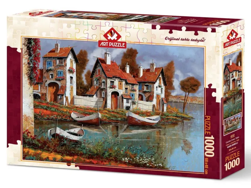 Art Puzzle Case a Cerchio, Italy 1000 piece jigsaw puzzle New