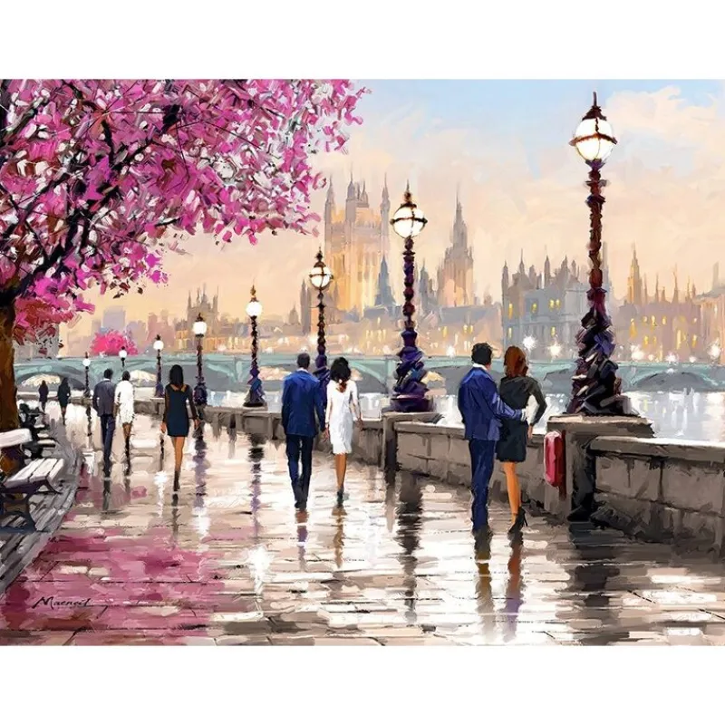 Castorland - Along the River - 2000 Piece Jigsaw Puzzle New