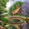 Castorland - Chalet near the river - 1000 Piece Jigsaw Puzzle Online