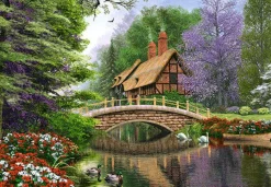 Castorland - Chalet near the river - 1000 Piece Jigsaw Puzzle Online