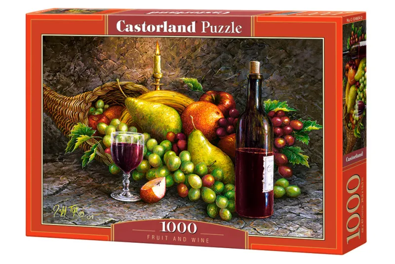 Castorland - Fruit and Wine - 1000 Piece Jigsaw Puzzle Outlet