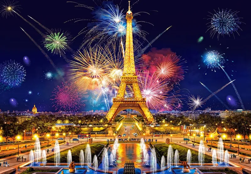 Castorland - Glamour of the Night, Paris - 1000 Piece Jigsaw Puzzle Online
