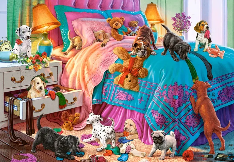Castorland - Naughty Puppies - 1000 Piece Jigsaw Puzzle Fashion