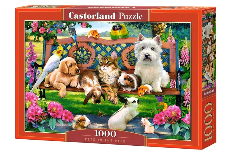 Castorland - Pets in the Park - 1000 Piece Jigsaw Puzzle Online