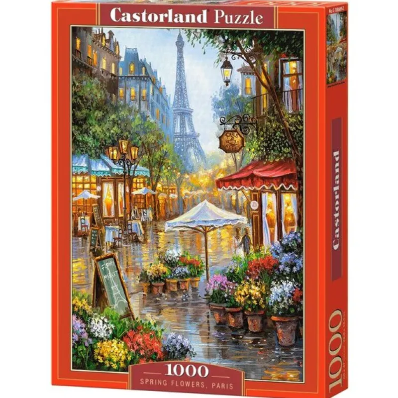Castorland - Puzzle Spring Flowers, Paris - 1000 Piece Jigsaw Puzzle Fashion