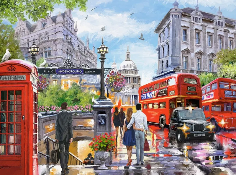 Castorland - Spring in London - 2000 Piece Jigsaw Puzzle Fashion