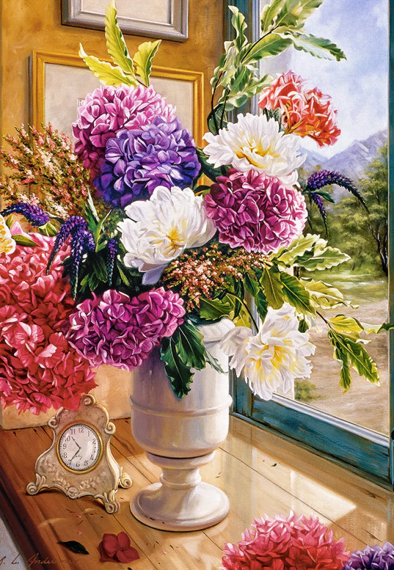 Castorland - Still Life with Hydrangeas - 1000 Piece Jigsaw Puzzle Best