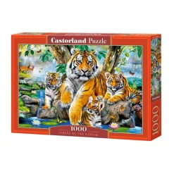 Castorland - Tigers by the Stream - 1000 Piece Jigsaw Puzzle Fashion