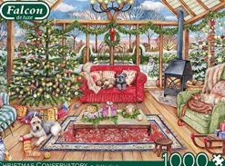 Falcon de luxe Christmas Conservatory - 1000 Piece Jigsaw Puzzle Outlet