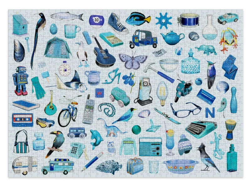 Cloudberries - Blue - 1000 Piece Jigsaw Puzzle Hot