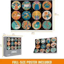 Cloudberries - Zodiac - 1000 Piece Jigsaw Puzzle New