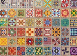 Cobble Hill - 50 States Quilt Blocks - 1000 Piece Jigsaw Puzzle Hot