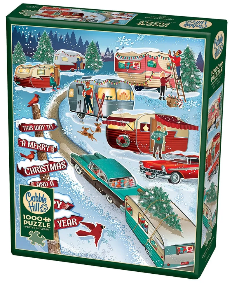 Cobble Hill - Christmas Campers - 1000 Piece Jigsaw Puzzle Sale