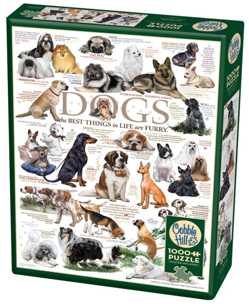 Cobble Hill - Dog Quotes - 1000 Piece Jigsaw Puzzle Online