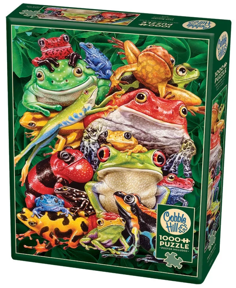 Cobble Hill - Frog Business - 1000 Piece Jigsaw Puzzle Online