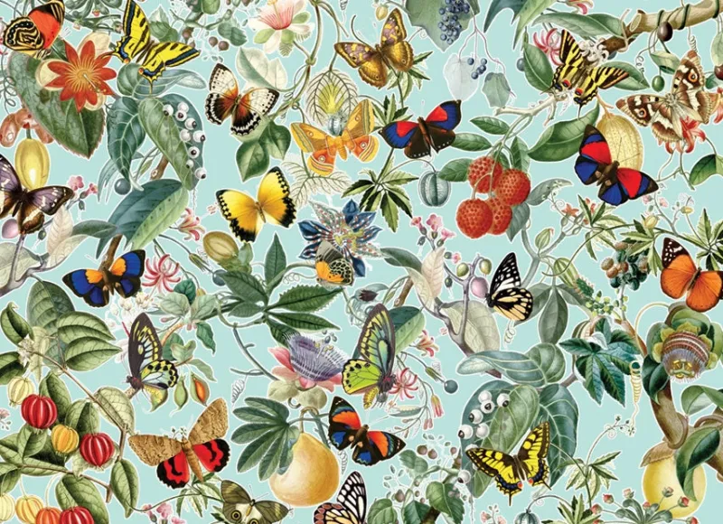 Cobble Hill - Fruit and Flutterbies - 1000 Piece Jigsaw Puzzle Online