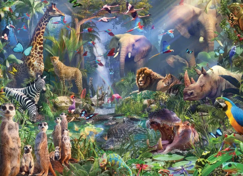 Cobble Hill - Into the Jungle - 1000 Piece Jigsaw Puzzle Outlet