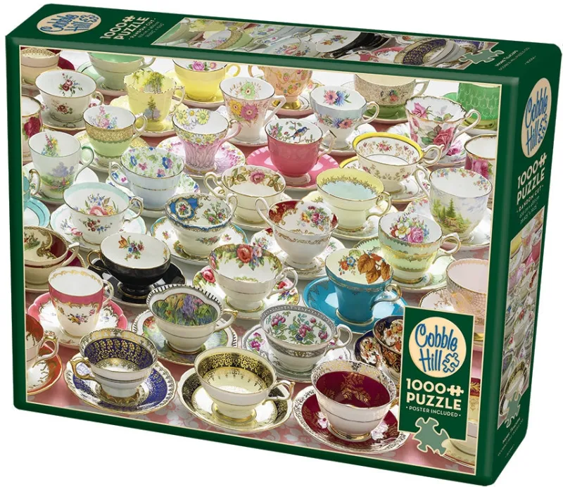 Cobble Hill - More Teacups - 1000 Piece Jigsaw Puzzle Online