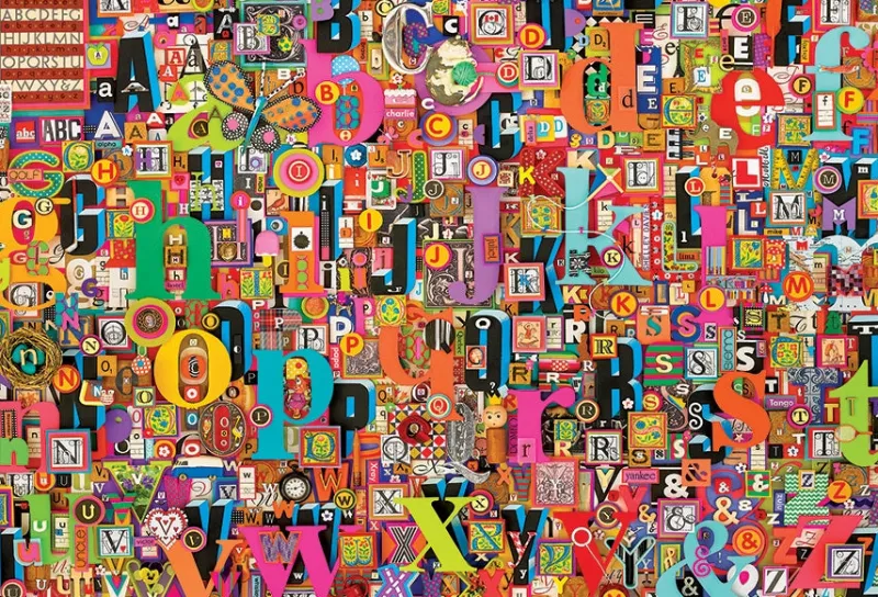 Cobble Hill - Shelley's ABC - 2000 Piece Jigsaw Puzzle Fashion