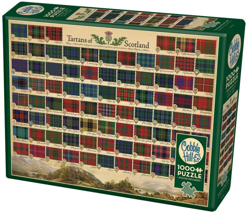 Cobble Hill - Tartans of Scotland - 1000 Piece Jigsaw Puzzle Best