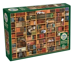 Cobble Hill - The Cat Library - 1000 Piece Jigsaw Puzzle Fashion