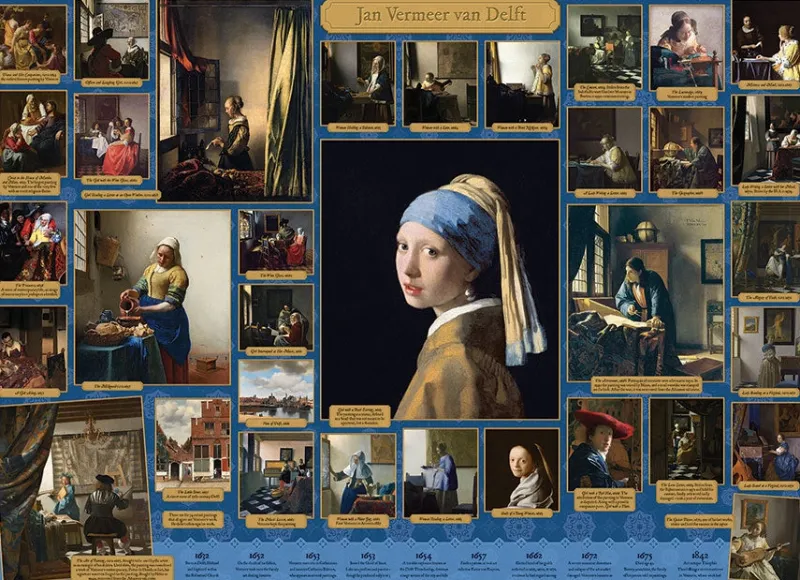 Cobble Hill - Vermeer - 1000 Piece Jigsaw Puzzle Online