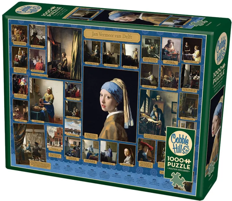 Cobble Hill - Vermeer - 1000 Piece Jigsaw Puzzle Online