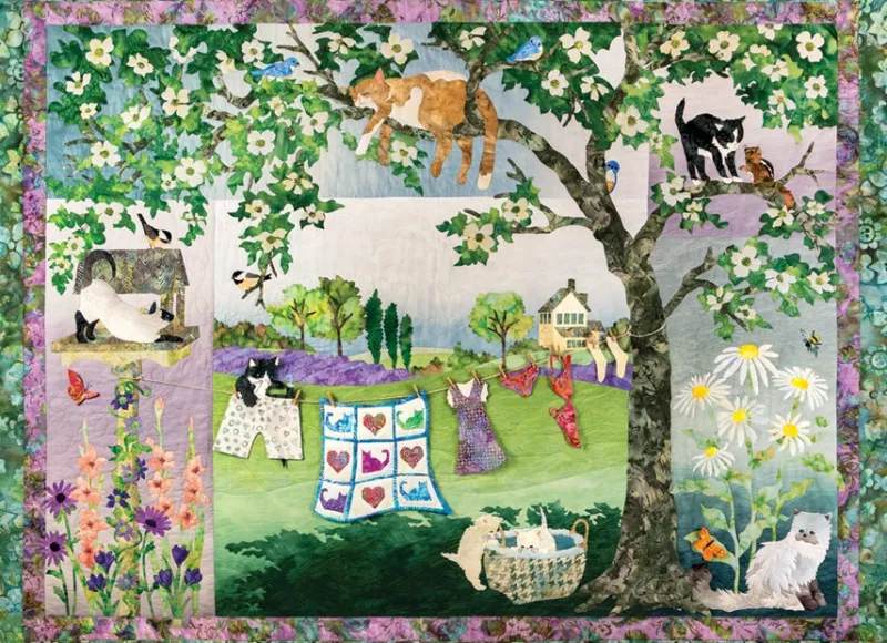 Cobble Hill - Wind in the Whiskers - 1000 Piece Jigsaw Puzzle Clearance