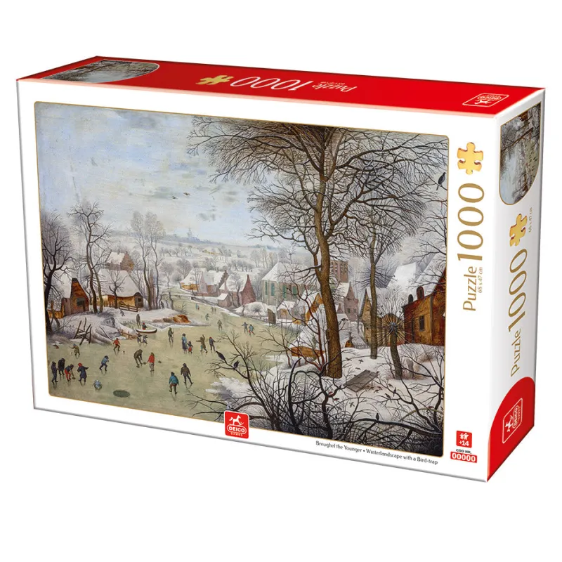 Deico Games Deico - Brueghel the Younger - Winterlandscape with a Bird Traps - 1000 Piece Jigsaw Puzzle Clearance