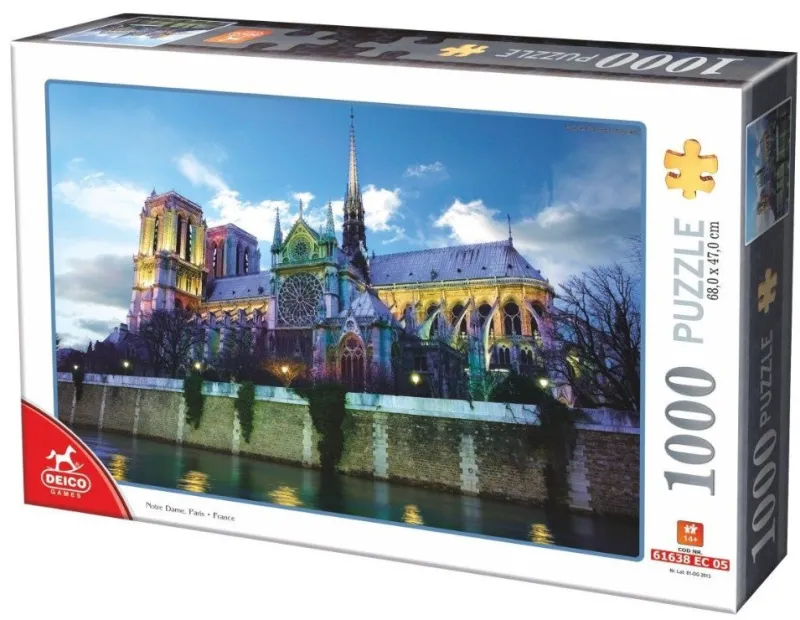 Deico Games Deico - Notre Dame de Paris, France - 1000 Piece Jigsaw Puzzle Outlet