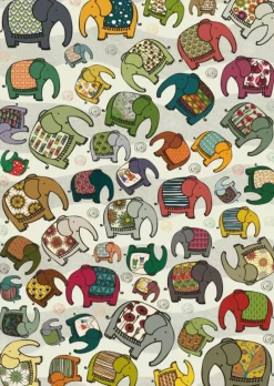 Deico Games Deico - Pattern Puzzle Elephants - 1000 Piece Jigsaw Puzzle Discount