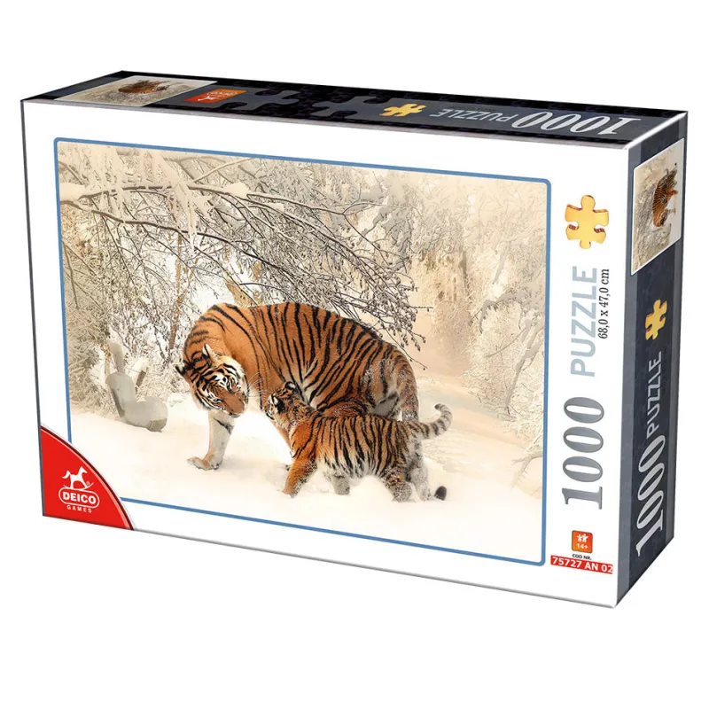 Deico Games Deico - Tigers - 1000 Piece Jigsaw Puzzle Online