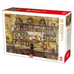 Deico Games Deico- Egon Schiele - House Wall on the River - 1000 Piece Jigsaw Puzzle New