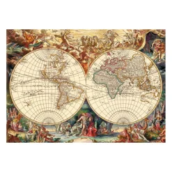 Dino - Antique World Map - 1000 Piece Jigsaw Puzzle Best