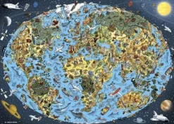 Dino - Illustrated World Map - 1000 Piece Jigsaw Puzzle Sale